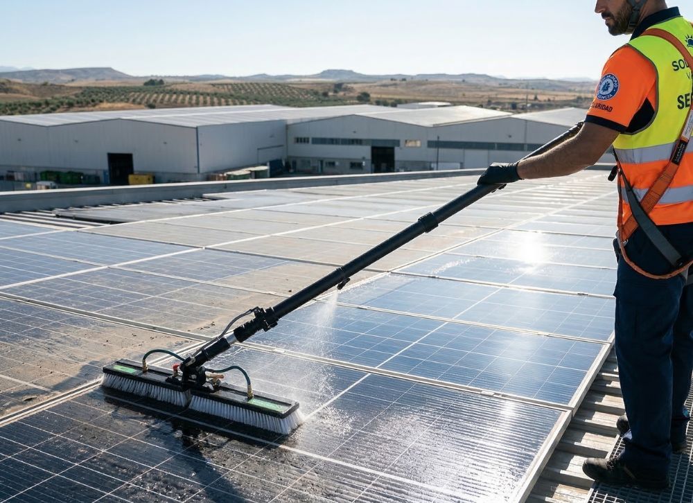 limpieza placas solares