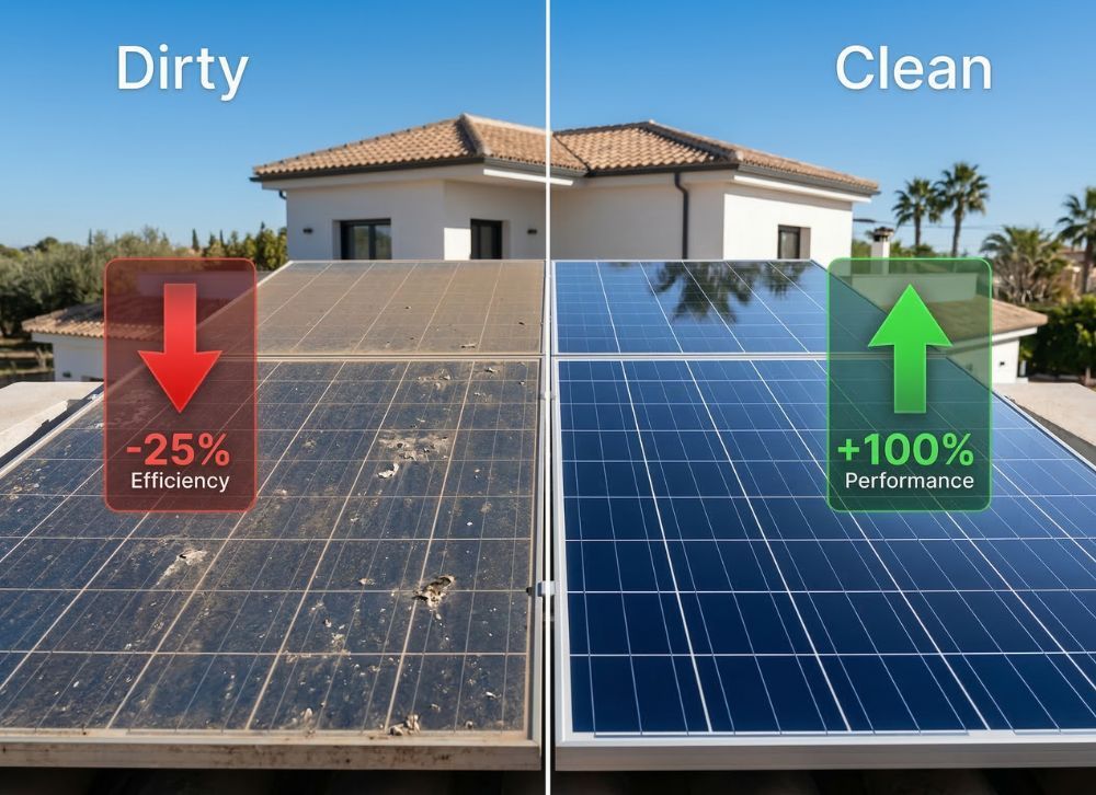 limpieza placas solares
